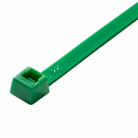 CROMO 11 in. 50 lbs Cable Tie, Green - 100 per Bag CR1858827